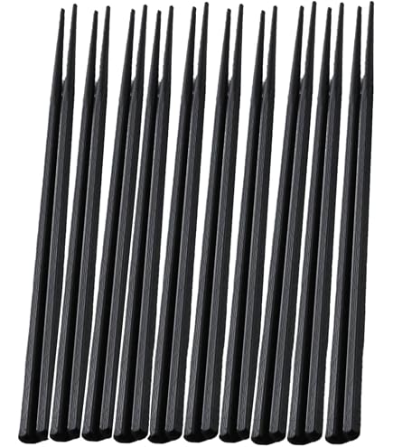 Amazon｜大黒工業 六角 箸 23cm 黒 10膳セット 業務用 リユース SPS
